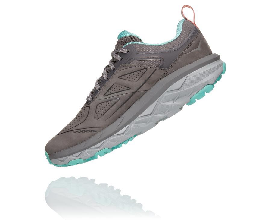 Hoka One One Trail Schoenen Dames - Challenger Laag Gore-Tex - Grijs - RN8792350